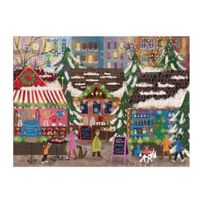 Galison Folie Puzzel Joy Laforme Kerstmarkten 1000 stukjes