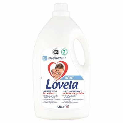 LOVELA Baby Flüssigwaschmittel für weiße Wäsche 4,5 l / 50 Waschladungen