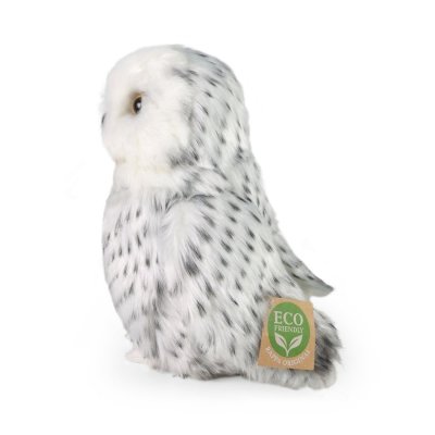 Rappa Plišana polarna sova 18 cm ECO-FRIENDLY
