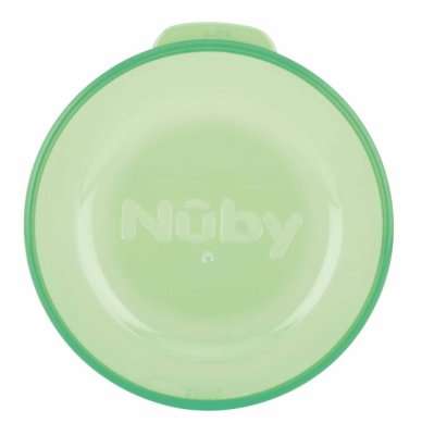 Caneca NUBY não fluida 360° 300ml, 6 m+ azul/verde