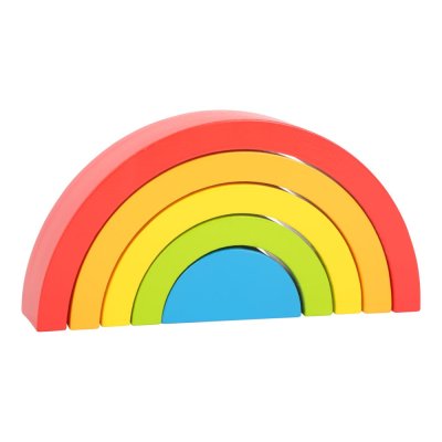 small foot Stapelwürfel Regenbogen