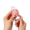 BABYONO Silikon-Schnuller zum Füttern von Frog Pink ab 6 Monaten