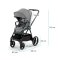 KINDERKRAFT SELECT Kinderwagen kombiniert Nea 2in1 Midnight Black, Premium