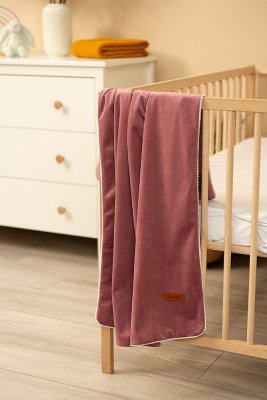 SENSILLO Blanket Dirty pink 75x100 cm