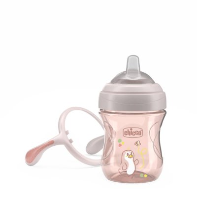 CHICCO Transition Cup with Handles pink, 4m+