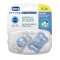 CHICCO Schnuller Physio Micro Silikon 0-2m Junge 2 Stk