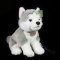 Rappa Plyschhund husky sittande med koppel 28 cm ECO-FRIENDLY