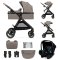 KINDERKRAFT Kombikinderwagen 3in1 Esme Sand Beige