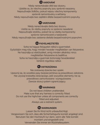 PETITE&MARS Sittöverdrag och bricka till Gusto Mature Olive barnstol