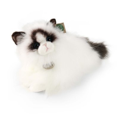 Rappa Plyschkatt ragdoll liggande 35 cm ECO-FRIENDLY