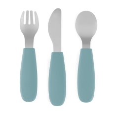 PETITE&MARS Sada příborů s nerezové oceli Take&Match Frosted Sky 12m+