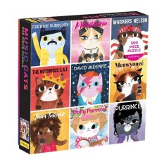 Mudpuppy Puzzle Gatos Musicales 500 piezas