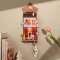 RoboTime Miniatura de casa para pendurar Agência de correios