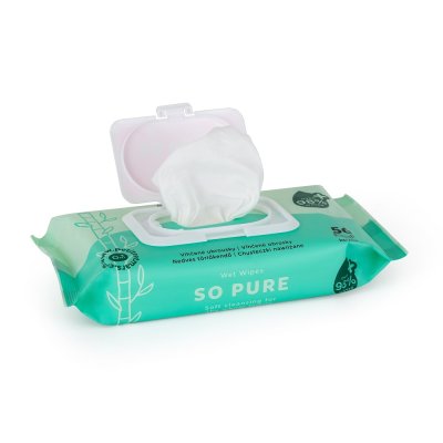 12x PETITE&MARS Ubrousky vlhčené SO PURE bambusové bioodbouratelné 56 ks (672 ks)