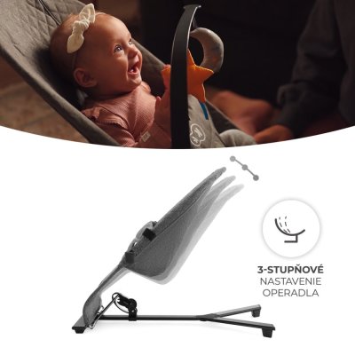 KINDERKRAFT Cadeira de balanço Mimi Cinza, até 9 kg