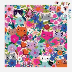 Puzzle Mudpuppy Koty w kwiatach 500 elementów