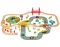 Bigjigs Rail Caminho de Ferro de Madeira com Campo 80 peças