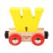 Bigjigs Rail Waggon für Holzeisenbahn - Buchstabe W
