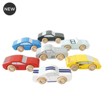Le Toy Van Set di macchinine sportive in legno