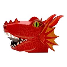 Fiesta Crafts Kreatywny zestaw Maska 3D Czerwony Smok