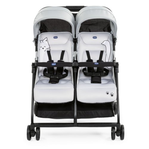 CHICCO Poussette twin sport Ohlala Twin Silver Cat