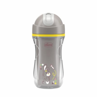 CHICCO Sport termo šalica sa slamkom grey, 14m+