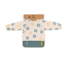 PETITE&MARS Bib with long sleeves Ben Green Kiwi