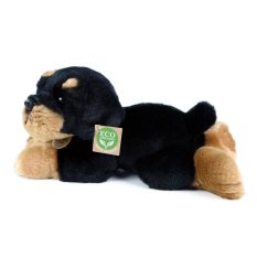 Rappa Chien en peluche Rottweiler couché 30 cm ECO-FRIENDLY