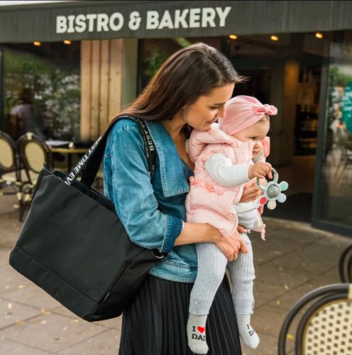 BABYONO Taška přebalovací Best Time Ever černá