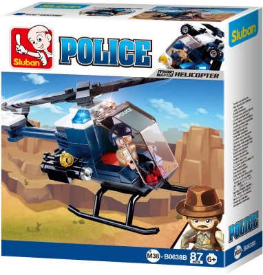 Sluban Police 4en1 M38-B0638B Hélicoptère