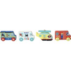 Vilac Drewniane magnetyczne puzzle Ratownicy