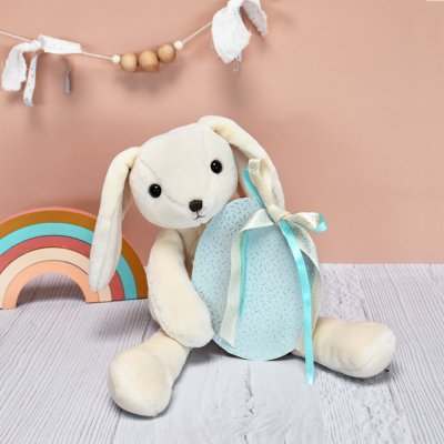 Doudou Histoire d´Ours Plišani prijatelj bijeli zečić 40 cm