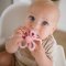 BABYONO Silicone Teether Flower - Pink