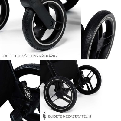 KINDERKRAFT Kombinirani voziček Nea 2 2v1 Platinum Grey