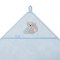 BABYONO Kapuzenhandtuch Bamboo blau 100x100 cm