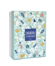 Doudou Zestaw prezentowy - Pluszowy otulacz dinozaur zielony 25 cm
