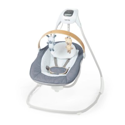 INGENUITY Baloiço com movimento e música Chambray 0m+, até 9 kg