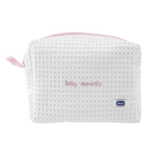 CHICCO Bolsa cosmética com fecho - Conjunto Baby Moments rosa