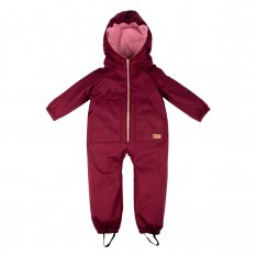 Monkey Mum® Baby Softshell Winter Jumpsuit with Sherpa - Little Burgundy Riding Hood - sizes 98/104, 110/116