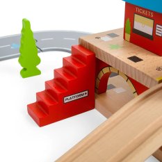 Bigjigs Rail Bahnhof über der Straße