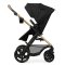 KINDERKRAFT Kombikinderwagen Moov 2 3in1 Pure Black - Schaumstoffräder