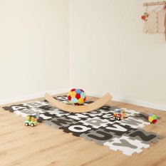 Bieco - Pěnová hrací podložka s abecedou - puzzle black & white - 26 ks