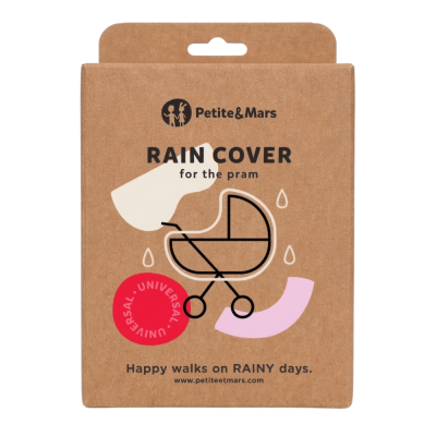 PETITE&MARS Rainy Pram pláštěnka na hluboký kočárek