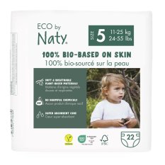 ECO BY NATY Pieluszki jednorazowe 5 (11-25 kg) 22 szt