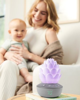 SKIP HOP Sensor gråter lätt musik med röstinspelning USB 3+