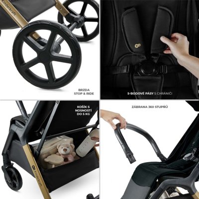 KINDERKRAFT Cărucior sport Loom Black