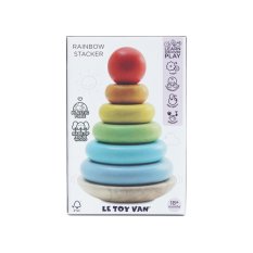 Le Toy Van Torre de Encaixe Arco-Íris
