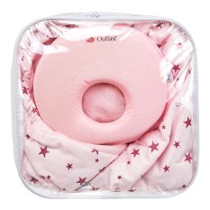 Zavinovačka multifunkčná 5-bod + podhlavník Outlast® - ružová/svetlo púdrová