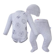 Set para recién nacido Outlast® - gris jaspeado/animales