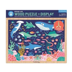 Mudpuppy Fa puzzle Óceáni élet + állvány 100 darabos